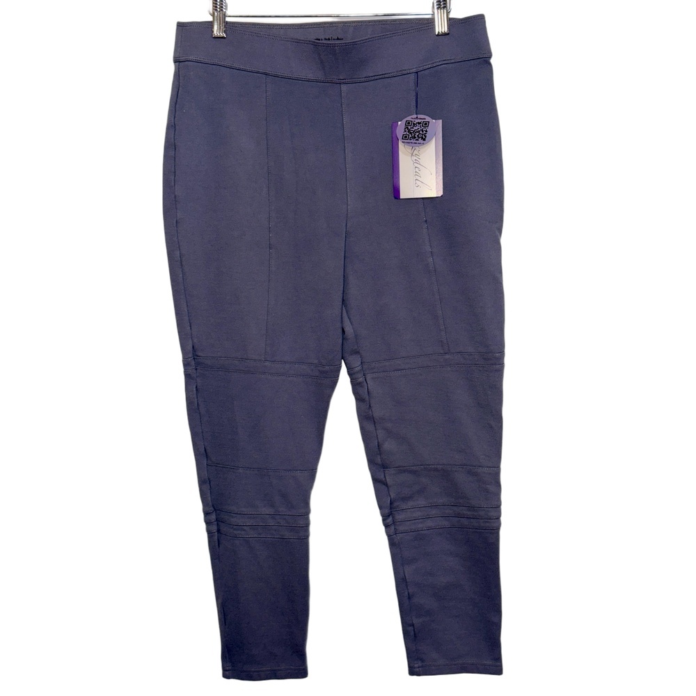 Abercrombie & Fitch Blue Gray Grey Elastic Waistband Leggings Pants Women Size M
